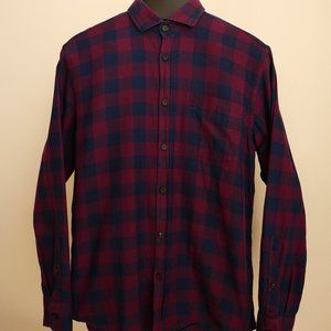 Billy Reid Long Sleeve Button Down Checkered Shirt